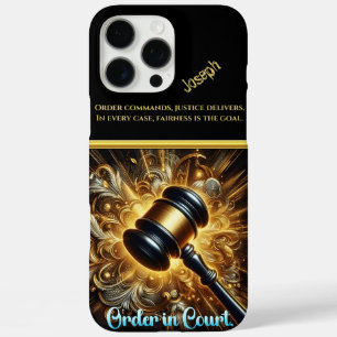 Golden Gavel: Justiz und Autorität iPhone 16 Pro Max Hülle