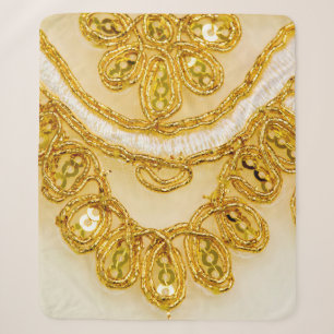 Golden gelber Spitzenstreifen. Hintergrundtextur, Sherpadecke