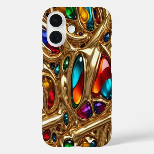 Golden Gem #9 - iPhone 16 Hüllen (Rückseite)