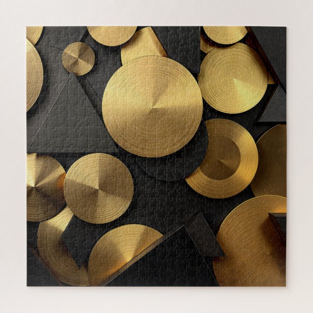 Golden Geometric Luxury Abstrakt (Vertikal)