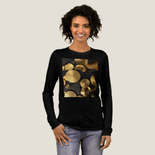 Golden Geometric Luxury Abstrakt Tri-Blend Shirt
