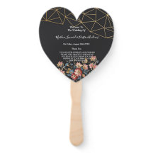 Golden Geometric Wedding Program