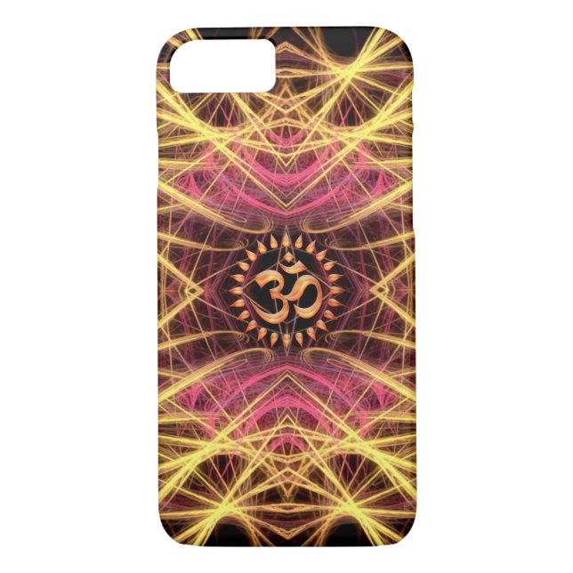 Golden Geometry Threads OM iPhone 7 Fall Case-Mate iPhone Hülle (Rückseite)