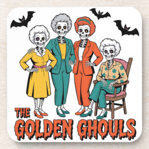 Golden Ghouls Girls' Halloween Getränkeuntersetzer