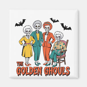 Golden Ghouls Girls' Halloween Magnet