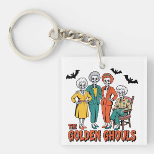 Golden Ghouls Girls' Halloween Schlüsselanhänger