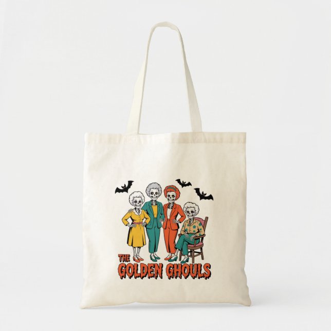 Golden Ghouls Girls' Halloween Tragetasche (Vorne)