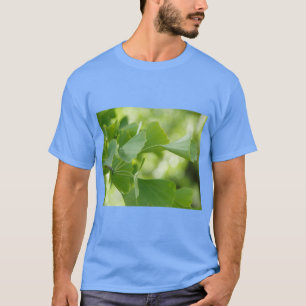 Golden-Ginkgo-Blatt-Kunst-T-Shirt T-Shirt