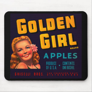 Golden Girl Äpfel Mousepad