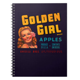 Golden Girl Äpfel Notizblock