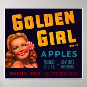 Golden Girl Äpfel Poster