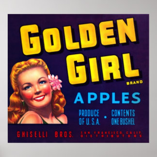 Golden Girl Äpfel Poster