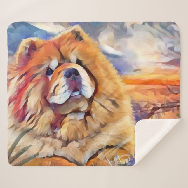 GOLDEN GIRL Chow Sherpa Decke Sherpadecke (Vorderseite (Horizontal))