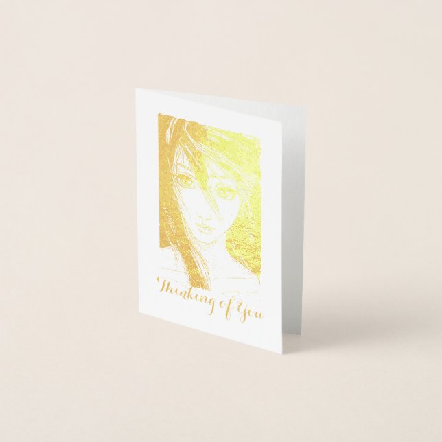 Golden Girl Message, Denken Sie an Sie Folienkarte (Vorderseite)