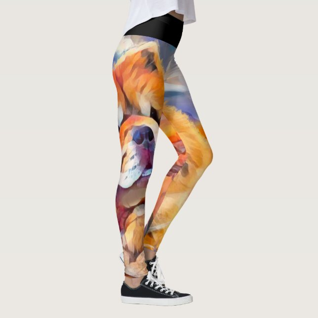 GOLDEN GIRL wählt Leggings-Muster aus Leggings (Rechts)