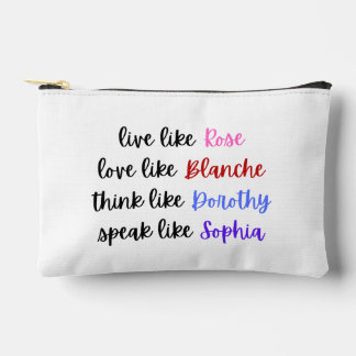 Golden Girls Lebensweisheit Typografie Zubehörtasche