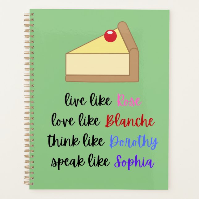 Golden Girls Life Wisdom Planer (Vorderseite)