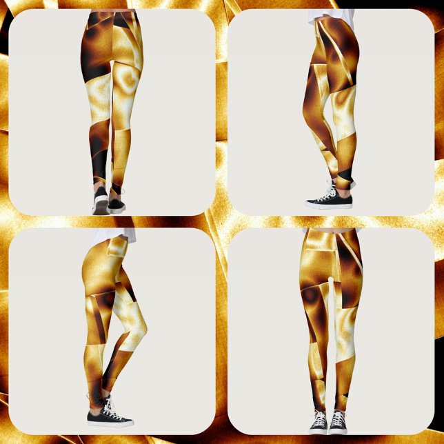 Golden Glam Bronze Moderner Chic Leggings (Von Creator hochgeladen)