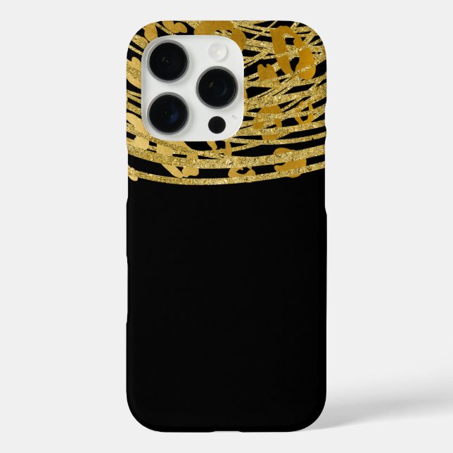 Golden Glam Cheetah Print Exotic Animal Print title_seo2 (Rückseite)