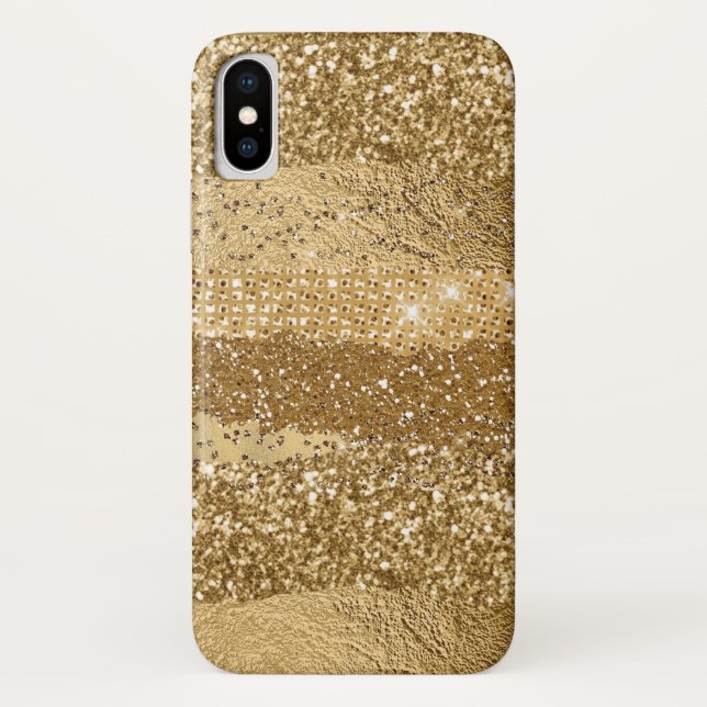 Golden Glam iPhone X Fall Case-Mate iPhone Hülle (Rückseite)