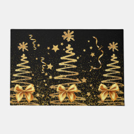 Golden Glam mettalic Xmas funkelnd elegantes schwa Fußmatte