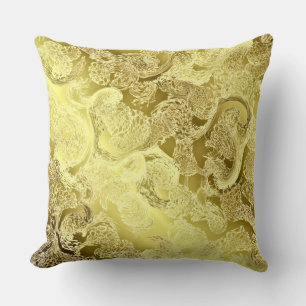 Golden glänzende Muster schicke Kissen, Vorlage, B Kissen