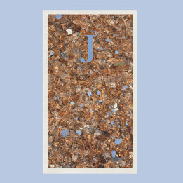 Golden Glass Bronze mit Initialen Serviette