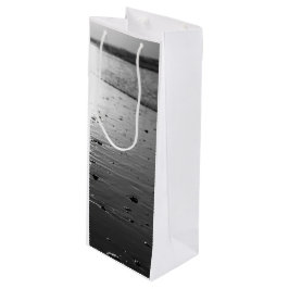 Golden Glassy Sand Grayscale Geschenktüte Für Weinflaschen