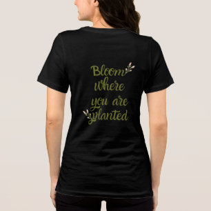 Golden Glitter Inspirational Schwarzes T-Shirt Tri-Blend Shirt