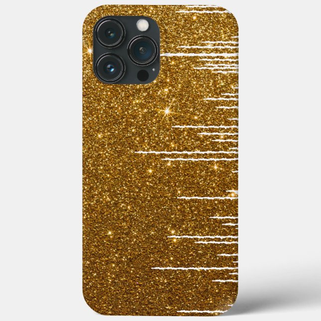 Golden Glitzer Individuelle Name Case-Mate iPhone  Case-Mate iPhone Hülle (Rückseite)