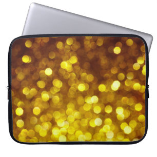 Golden Glitzer Textur Weihnachten abstrakte Hinter Laptopschutzhülle
