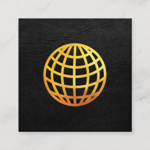 Golden Globe   FÜHRUNGSKRAFT Quadratische Visitenkarte