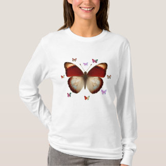 Golden Glow Butterfly Damen T-Shirt