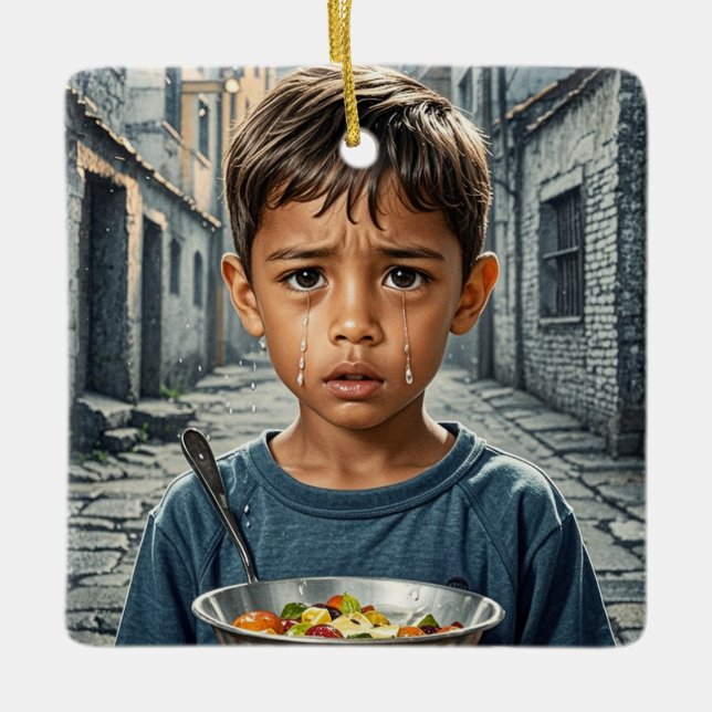 Golden Glow Dreams Keramikornament (Vorderseite)