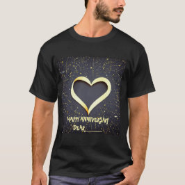 Golden Glow Heart 1. Jubiläum Tshirt