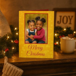 Golden Glow Joy Frohe Weihnachten Foto