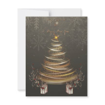 Golden Glow Weihnachtsgruß Weihnachtskarte 