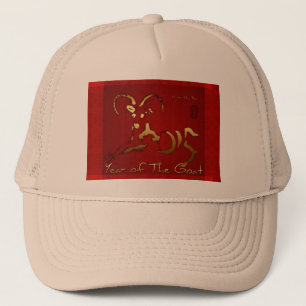 Golden Goat Chinesisch Vietnamesisch Neujahr Zodia Truckerkappe