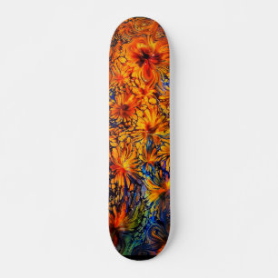 Golden Goddess Abstrakte Art Skateboard
