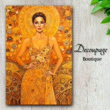 Golden Goddess Art Nouveau Splendor