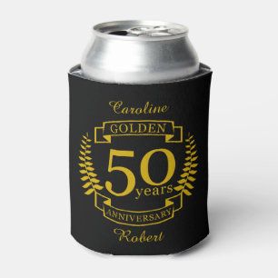 GOLDEN Golden 50 Years Wedding Anniversary 50 Dosenkühler