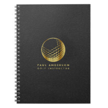 Golden Golf Ball Logo Elegante Golfer Monogram