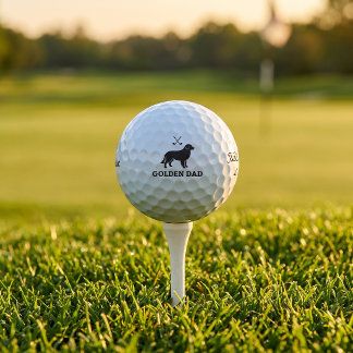 Golden Golf Dad Titleist Pro V1 Ball Geschenk