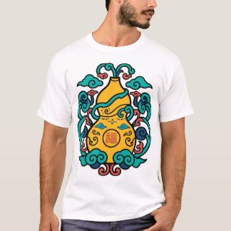 Golden Gourd Fu Good Fortune Chinesisches Kunst T- T-Shirt