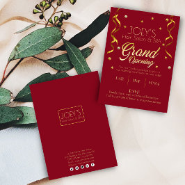 Golden Grand Opening Business UAWG Einladungskarte