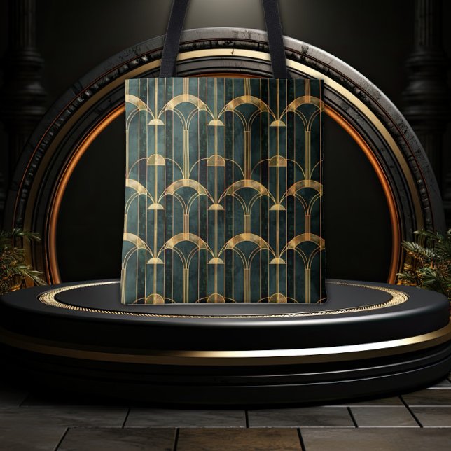 Golden & Green Gatsby Glamour Tasche (Von Creator hochgeladen)