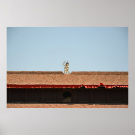 Golden Guardian, Nepal - Reisefotografie Print Poster