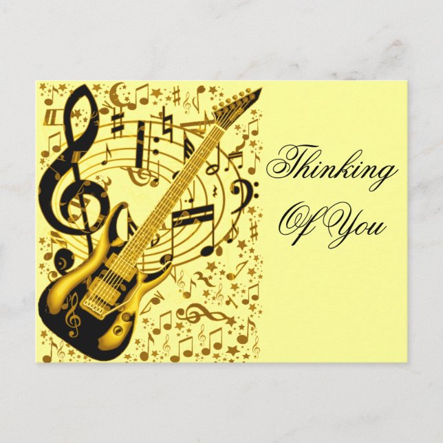 Golden Guitar_ Postkarte (Vorderseite)