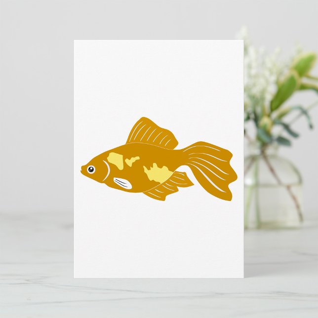 Golden Guppy Fish Niedlich Tropical Aquarium Fisch Einladung (Von Creator hochgeladen)