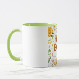Golden Happy Oaster mit White Bunnies Tasse